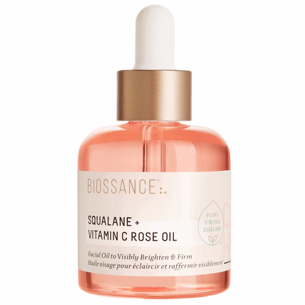 New Biossance Squalane + Vitamin C Rose Oil Full Size 30 mL / 1 oz